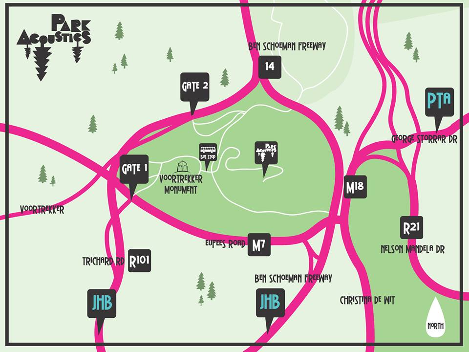 Park Acoustics terrain map